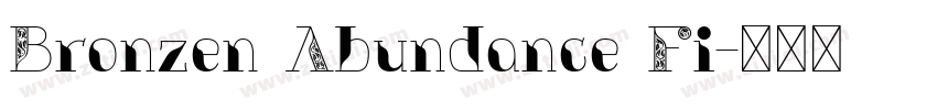 Bronzen Abundance Fi字体转换